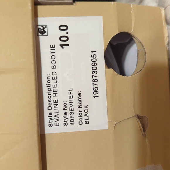 Michael Kors NIB Evaline Booties 10 Bk/Bwn - Picture 9 of 10